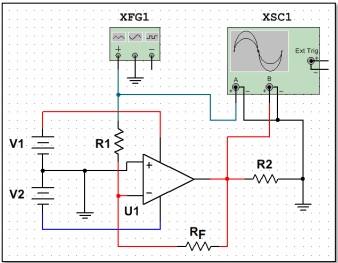 322_Example of an inverting operational amplifier circuit.jpg